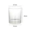 Copo de Vela Transfronteiriço Copo de Vela Espesso Simples Copo de Vidro Transparente para Aromaterapia Ornamentos de Fragrância para Casa Suporte de Vela para Ambiente