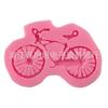 Molde de silicona para pastel de azúcar, estándar alimentario, forma de bicicleta, herramientas DIY para decoración de repostería H3076 pastel