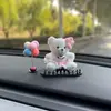 Placa de Número Temporária para Estacionamento de Carro Boneca Fofa Criativa Urso de Pelúcia Placa para Celular de Carro em Movimento Decoração de Interior