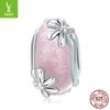 Pulsera de cuentas sueltas de flores de primavera nuevas transfronterizas plata s925 cuentas de vidrio accesorios con cuentas para mujer SCC860
