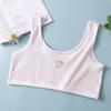 Ropa interior para niñas, Período de desarrollo de la pubertad de estudiantes de secundaria, Anti-exposición, Cómodo, Sujetador tipo chaleco sin varillas, Sujetador fino de verano