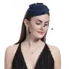 Novia Coreana Stewardess Sombrero de Copa Pasador Accesorios para el Cabello Lazo de Perla Sombrero de Regalo para Dama Velos Europeos y Americanos Amazon