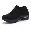 Sapatos Femininos, Meias, Sapatos de Mãe com Almofada de Ar para Aumentar a Altura para Primavera e Verão, Sapatos Casuais de Dança para Idade Média e Idosos, Tamanho Grande Moda Coreana