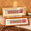 Marco de Fotos de Madera Maciza Estilo Chino Atractor de Fortuna para Decoración del Hogar, Adorno Potenciador de Riqueza