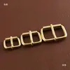 Hebilla de Pin de Latón Hecha a Mano DIY Herrajes para Bolso de Cuero a Prueba de Óxido con Textura Tres Modelos 6892