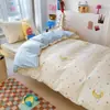 Novo Conjunto de Seis Peças 100% Algodão Temporada Volta às Aulas Ensino Médio Universidade Dormitório de Estudante Cama de Solteiro Conjunto de Três Peças Cama Elástica Para Uso de Estudante
