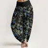 Pantalones Casuales Versátiles de Moda Estilo Nuevo 3D Estampado Digital Europeo y Americano Transfronterizo Pantalones Tailandeses para Mujer de Algodón Puro Estampado Directo Pantalones Largos de Primavera y Verano