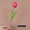 Tulipa Artificial de PU Única para Paisagismo de Jardim Municipal, Decoração de Casa, Fundo de Casamento, Flor Artificial