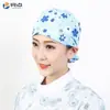 Gorro Quirúrgico Estampado Femenino Algodón Puro Gorro de Enfermera Gorro Baotou Nacido de la Luna Doctor de Clínica Dental y Estomatológica Gorro de Trabajo Masculino