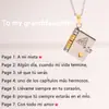 Collar con colgante de acero de titanio con letras de amor para chicas, estilo transfronterizo, con apertura para parejas, estilo nuevo, con personalidad y temperamento, cadena de clavícula.