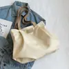 Bolsa de Lona de Alta Qualidade Grande Capacidade Bolsinha Casual Feminina Bolsas de Ombro Bolsas Tote para Estudantes Aula Deslocamento