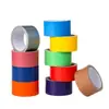 Cinta Adhesiva de Tela de Color Transfronteriza, Alta Adhesión, Impermeable, Fácil de Rasgar, para Fijación de Alfombras de Bodas y Exposiciones, Reparación de Tuberías, Cinta Adhesiva Multicolor