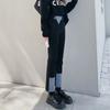 Pantalones vaqueros de mujer de primavera, cintura alta, rectos, nuevos, talla grande, negros, combinables, de nueve puntos, con diseño de tubo ahumado, con sentido de moda.