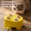 Brinquedo elétrico para gatos transfronteiriço 3 em 1 casa de queijo whack-a-mole brinquedo vara teaser para gatos