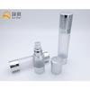 Fabricante Shengqi Personalizado 15ml30ml50ml Botella de Loción al Vacío Plateada Asiática Botella con Dispensador Botella para Protector Solar