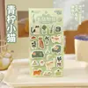 Senhor. Adesivos Planos de Feltro de Papel Série Álbum de Gatos Tema Pet Fofo Adorável Material para Diário Adesivos Decorativos