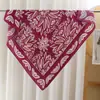 Novo lenço quadrado vintage paisley 90cm mais vendido, lenço de seda artificial, lenço fino color-blocking para a cabeça, lenço versátil, xale decorativo