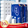 10 Rollos de Papel Higiénico sin Rollo Central, Rollos Largos Grandes, Paquete Económico, Caja Completa de Papel Higiénico, Papel en Rollo para el Hogar, Papel Secamanos para Baño Dy