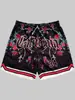 Shorts de Praia Masculino Respirável e Amigo da Pele Verão Novo Estilo Graffiti de Anjo Impressão 3D Malha Solto Confortável Casual