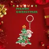 Llavero de Navidad transfronterizo, colgante de regalo, acrílico 2D, nuevo, decoración de llavero para mochila de fiesta navideña