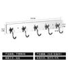 Ganchos de Acero Inoxidable sin Clavos de Múltiples Filas Transfronterizos con Adhesivo Fuerte para Cocina y Baño, Ganchos de Pared sin Clavos, Ganchos de Pared Adhesivos sin Rastro