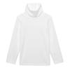 Camisa infantil de algodão, fina, moderna, para o verão, com gola redonda, camiseta infantil branca de manga curta, tamanho pequeno e médio