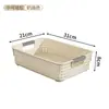 Cesta de Armazenamento para Lanches e Diversos, Caixa de Armazenamento de Brinquedos, Cesta de Armazenamento para Desktop Doméstico, Cesta de Plástico, Caixa Organizadora para Armário de Cozinha