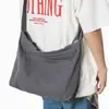 Bolso de Hombro Literario Retro Japonés de Gran Capacidad para Mujer Verano 2025 Versátil Simple Color Sólido Estilo Perezoso Bolso Cruzado