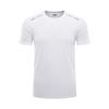 Camiseta de verano de manga corta de secado rápido con estampado fijo, ligera, transpirable, informal, deportiva de media manga con estampado de logotipo.