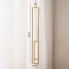 Estilo Europeo Colgante de Pared Decorativo Creativo Jarrón de Vidrio para Sala de Estar Planta de Rosa Verde Colgante de Pared Recipiente de Agua Decoraciones de Pared