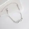 Accesorios Transfronterizos Tobillera de Cadena con Strass Retro Infinitesimal de 8 Caracteres Tobillera de Pie Sencilla de Moda Creativa de Una Sola Capa