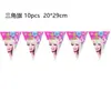Banderines de Cumpleaños Transfronterizos para Fiesta Suministros Banner de Fiesta Desechable Bandera de Tirar Decoración de Ambiente Cadena de Banderines