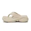 Chanclas de verano para mujer, resistentes al desgaste, de suela gruesa, antideslizantes, adecuadas para la playa, casuales de tacón alto, resistentes al olor, sandalias de dedo para exteriores para mujer