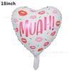 Balão de Filme de Alumínio em Forma de Coração de 18 Polegadas Novo EU TE AMO Balão de Amor Impresso para o Dia dos Namorados Ocidental Casamento