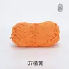 Xuefeier Bola de Lã de Algodão Leite de 5 Fios Não Forma Bolinhas Fio de Algodão Penteado de Cinco Fios Tricotado à Mão para Bebê DIY Boneca Fofa