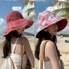 Sombrero de playa de verano nuevo estilo bohemio transfronterizo para mujer, sombrero de paja, bolso de mano, set de bolso de paja, sombrero de girasol