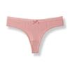 Tanga de algodón puro para mujer, pantalones T, comercio exterior europeo y americano, talla grande, sexy, sin costuras, con lazo, ropa interior deportiva, deseo puro de mujer