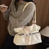 Bolso tote de encaje de estrella súper popular estilo coreano para mujer, nuevo modelo otoño 2026, gran capacidad, bolso de hombro versátil para el día a día