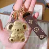 Oro 999 Oro Puro Gato Oro Hola Teléfono Colgante Llavero Regalo para Novia Colgante de Bolsa Kitty