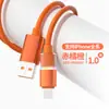 Nuevo Cable de Datos Trenzado de Carga Rápida de 100W con Luz de Colores, Cable de Carga Tipo C Doble, Adecuado para Teléfonos Móviles Apple y Huawei