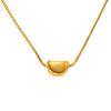 Popular Joyería Europea y Americana de Acero de Titanio para Mujer, Suministro Directo del Fabricante, Collar de Acero Inoxidable Dorado de 18 Quilates, Cadena para Clavícula Elegante y Única al por Mayor