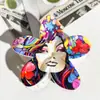 Patrón de Horquilla Impreso con UV de Flor Transfronteriza Se Puede Personalizar con Horquilla Personalizada Pinza de Tiburón Accesorios para el Cabello de Horquilla de Plumeria de Gama Alta