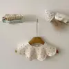 Baberos de pétalos de doble cara estilo coreano para bebé, Baberos de alimentación de algodón puro para recién nacidos, Baberos para bebé para todas las estaciones, Adecuados para 1-2 años
