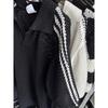Polo de Punto Americano Retro con Aberturas de Manga Corta para Hombre Verano Nuevo Ins Diseño Holgado Transpirable Cuello en V Top