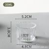 Vela de Aromaterapia Copo de Vidro Moda Listra Vertical Pote de Vela Arranjo Romântico para Jantar à Luz de Velas Copo Castiçal Copo Vazio de Aromaterapia
