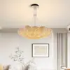 Lustre Yuanshi Muyu, iluminação de luxo estilo italiano para sala de estar, quarto, sala de jantar, iluminação redonda de luxo leve para vilas e clubes
