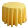 Especial Transfronterizo para Crochet Simple Liso Poliéster Mantel Redondo Grande Mantel para Mesa de Comedor Redonda Mantel para Mesa de Banquete de Hotel