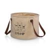 Cubo plegable portátil de viaje para exteriores con tres burros, palangana de viaje, lavabo, bolsa para la ropa sucia, cubo para baño de pies