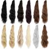 Peluca de Cola de Caballo para Mujer Cabello Largo Clip Pequeño de Agarre Rizos Ondulados Cola de Caballo Alta Verano Simulación Natural Cabello Largo Rizado Postizo
