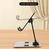 Soporte Metálico de Aleación de Aluminio para Teléfono/Tableta: Altura y ángulo ajustables, Plegable y portátil, Compatible con dispositivos de 12.9 pulgadas